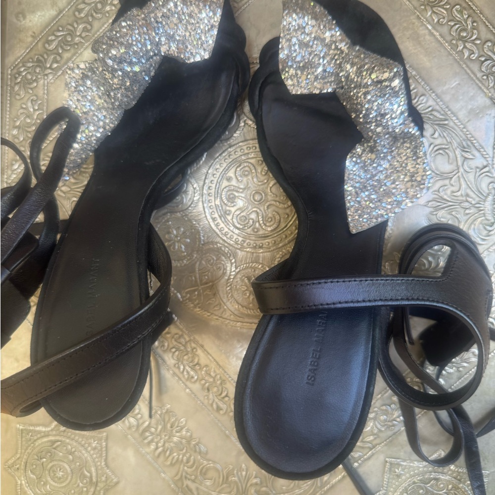 Isabela Marant Black and Silver Heels. - Picture 8 of 9